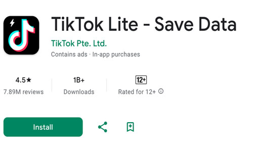 TikTok Lite Save Data APK App Download